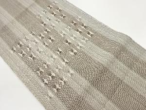 変わり織縞模様織出し名古屋帯